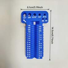 Screw Measurement Tool, M2-M10 Bolt Specification Detector, L4-100mm Length Measuring Template, Hardware Thread Size Gauge, Manual Repair Measurement Accessory - Multiple Styles - View 5