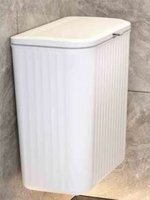 1pc Wall-Mounted Trash Can, Suitable For Home Living Room And Kitchen, Flip Lid Hanging Design, Can Be Hung On Kitchen Cabinet Door, Household Essential, College Dormitory Must-Have - Multicolor - View 11