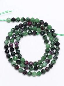 1 Strand 2/3/4mm Faceted Natural Epidote Beads For Jewelry Making DIY Bracelet Waist Beads Chain Bracelets Accessories - Multicolor - View 10