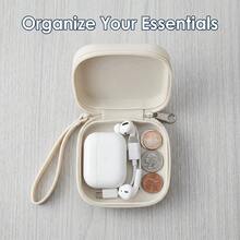 Silicone Earbud Case Pouch Small Square Zipper Bag With Wrist Strap For Portable Cable Storage Coin Purse And Mini Jewelry Organizer - Multicolor - View 9