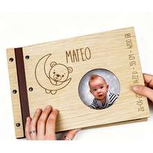 Nordic Style Wooden Memorial Photo Album Growth Picture Frame - 1PC - View 5