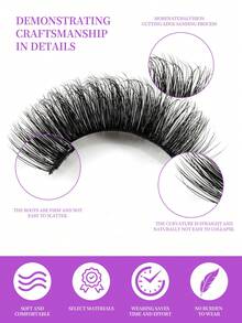 Voluminous 3D Fluffy False Eyelashes Suitable For Various Occasions - View 9