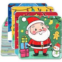 beartale 36pcs DIY Puzzle For Kids And Toddlers, Montessori Educational Game, Colorful Christmas Preschool Learning Toy, Hand-Eye Coordination & Motor Skills Development, Early Learning Activity Classroom Teaching Aid, Children's Birthday Gift, Back To School - Multicolor - View 4