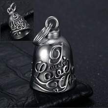 AD 1pc Motorcycle Bell For Men And Women, Bicycle Bell Accessory, Motorcycle Angel Bell, Evil-Warding Bell, Vintage Punk Motorcycle, Stainless Steel Lucky Riding Bell - Titanium Steel - Motorcycle Bell - View 22