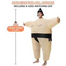 Inflatable Sumo Wrestling Suits, Sumo Costume Adult, Blow Up Costume, Inflatable Halloween Costumes For Men - Black - View 4