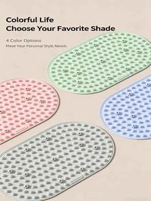 Soft Silicone Toe Foot Press Board, Plantar Stimulation Massage Foot Mat, Ultra‑Slow Jogging Foot Pad For Feet Relaxation(Style/Color Randomly Shipped) - Multicolor - View 2