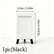 White Mini Instant Photo Frame, Easel-Style Photo Display Stand, Reusable Desktop Photo Ornament, Multi-Scene Universal Desktop Decor, Ideal Gift For Friends, Family And Classmates, Perfect For Birthdays, Anniversaries And Holidays - Picture Frame - View 13