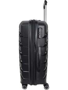 KENNETH COLE NEW YORK LIBERTY Maleta 24", Rígida PP de alta resistencia, Ligera, Expandible, Ruedas Giratorias, Candado TSA (Negro) - Morado - Ver 11