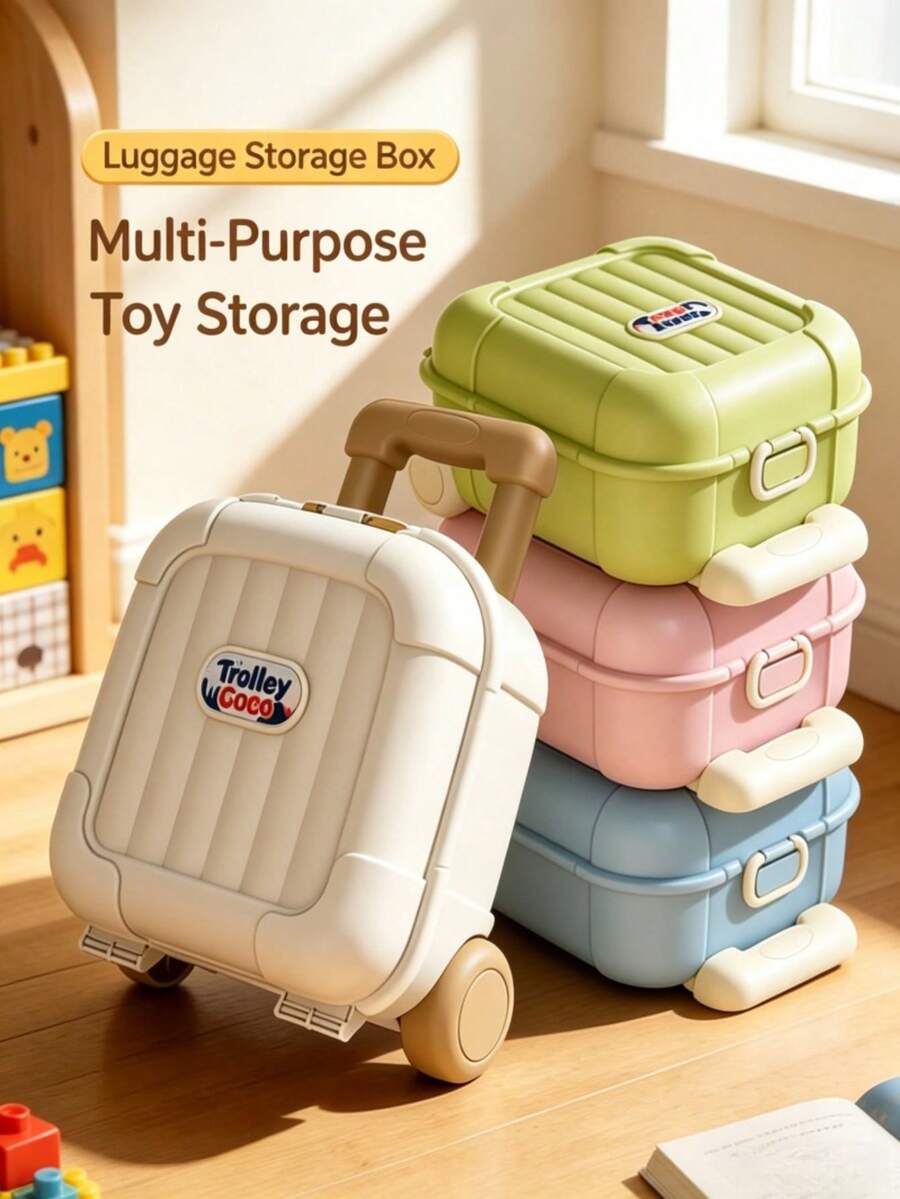 Portable Baby Storage Box With Handle, Cute Hard Shell Plastic ...