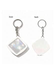 1pc Shiny Rhinestone Retractable Tape Measure Keychain - 2m/6ft - Mini Tape Measure Keychain - Retractable Soft Tape Measure Keychain, Thumb-Shaped Keychain, Cute Bag Charm, Portable Pocket Measuring Tool, Body Measuring Tape, Retractable Small Tape Measure, DIY Handmade Accessory Pendant, Suitable For Tailors And Craft Enthusiasts, Also A Unique Birthday Gift, Holiday Gift, Party Gift - Multicolor - View 16