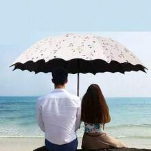 1PC Women's Casual Fashion Minimalist Folding Umbrella - Dual-Use Sun Protection And Rainproof, UV Protection Compact Umbrella - Multicolor - View 13