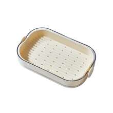 1PC Household Double Layer Draining Soap Dish, Bathroom No-Drill Soap Holder, Draining Storage Rack, Soap Tray - A - View 6