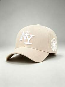 1pc Men Hats Letter NY Embroidered Side NY Printing Baseball Cap, Adjustable Hat,Great For Hiking, Social Gatherings, Travel, And Sun Protection - Multicolor - View 7