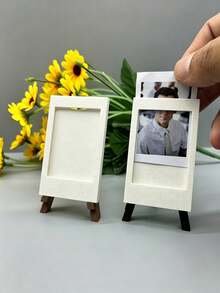 Bingkai Easel Foto Mini Putih, Stand Pajangan Meja yang Dapat Digunakan Kembali, Hadiah Dekoratif Multi-Adegan, Sempurna untuk Ulang Tahun, Hari Jadi, Liburan, Hadiah untuk Teman dan Teman Sekelas - Berbagai gaya - View 1