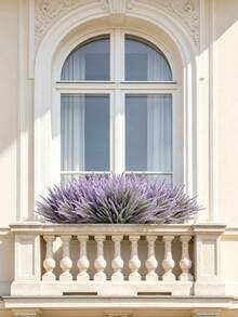 3/20pcs Artificial Lavender Flower Bouquet, Suitable For Autumn Wedding Vase, Home Dining Room And Bedroom Decor, Holiday And Birthday Party, Outdoor Garden Decoration, Autumn Decor And Halloween Fun Arrangement - Purple - View 6