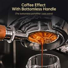 HiBREW H11 halvautomatisk espressomaskin i rostfritt stål, 1,1 l vattentank med stor kapacitet som kan tas loss, 10 s förbryggning för fullständig extraktion, kompatibel med ESE-kapslar och kaffepulver, automatisk avstängning efter 15 minuter - EU F-typkontakt (220-240V) - Visa 4