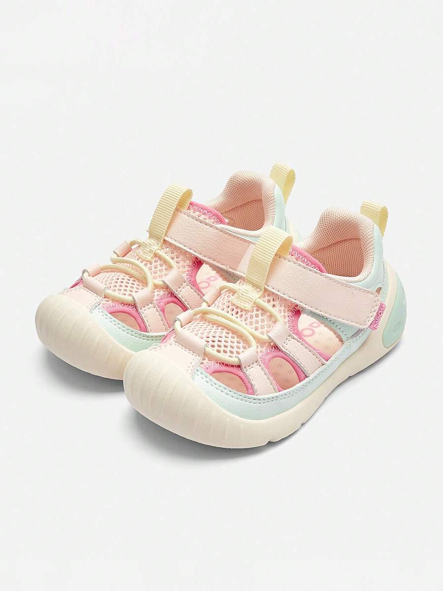 Balabala Kids Closed Toe Sandals Anti Collision First Walker Shoes For Boys Girls Summer Wear - Pink Green - View 1