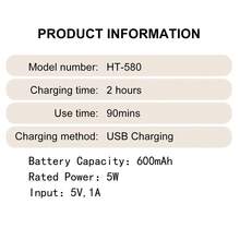 Hatteker 1pc USB Rechargeable 5-In-1 Multi-Function Women's Electric Shaver & Trimmer Set With Multiple Accessories, Home Body Armpit Leg Hair Grooming & Trimming Device - View 4