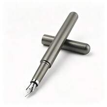 Magnetic Closure Metal Fountain Pen, Matte Metal Barrel F Nib, Office School Writing Gift - 558 - View 6