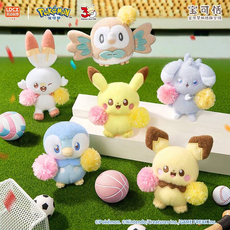 Miniso Pokémon Sweet-Tranquil First Encounter Cheer Squad Plush Blind Box, Boneka Lembut Lucu, Mainan Koleksi Istimewa, Hiasan Meja, Hadiah Menarik untuk Kolektor Hobi (Pengiriman Acak 1 Buah) - MultiWarna - View 1