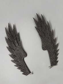 1 Pair Women's Robin Bird Feather Angel Wing Headpiece Hair Clips, Anime Cosplay Photo Prop, Holiday Costume Accessory, Halloween Gift, Party Gathering - Multicolor - View 8