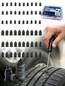 61pcs Vacuum Tire Repair Nails, Car Electric Vehicle Tire Repair Glue Nails, Mushroom Nails, Motorcycle Quick Repair - 61 Pcs - View 11