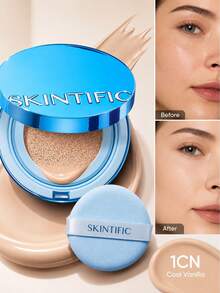SKINTIFIC 絲絨霧面粉底液 藍色 - 1CN Cool Vanilla - 查看 1