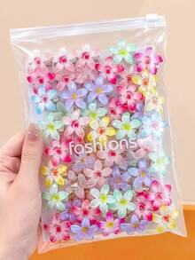 10/5pcs Colorful Flower Hair Clips, Sweet And Cute Hair Accessories - Suitable For Girls And Women, Perfect For Dates, Weddings And Daily Wear - Multicolor - View 19