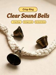 Dog Toilet Training Bell Rope, Hanging Bell With Copper Bell, Anti-Bite Braided Rope, Suitable For Puppy Toilet Training, Doorbell Training For Going Out, Pet Supplies - Multicolor - View 6