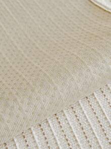 1pc Chenille Lotus Edge Sofa Cover, Universal Fit Sofa Protector, Anti-Slip & Dust-Proof Furniture Cover, All-Season Use, Machine Washable, Suitable For Living Room, Office, Apartment, Fits Various Sofa Styles - Beige - View 5
