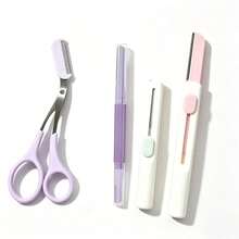 Comes With Eyebrow Scissors With Comb, Retractable Eyebrow Razors And Double‑Ended , Meet Your Different Facial Trimming Needs. - Upgraded Version - View 8