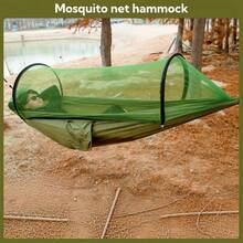 1pc Zalini Nylon Hammock With Mosquito Net | Breathable & Quick-Drying, Portable, Indoor/Outdoor Use, Perfect For Camping, Hiking, Backpacking, Travel, Backyard, Beach, Ideal Choice For Camping - A - View 13