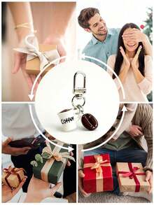 Mini Resin Coffee Cup Ornaments Can Be Hung On Backpacks, Wallets, Offices And Other Places As Decorations Or Pendants For Coffee Lovers. - Multicolor - View 5
