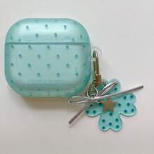 Light Mist Semi-Transparent Small Polka Dot Earphone Case Compatible With AirPods Case 2/3/4/Pro/Pro2/Pro3, Shockproof Earphone Case, With Pendant, Gift For Men And Women, Commuting Accessory, Fashion Creative, Combining Aesthetics And Practicality - Mixed Colors - View 22