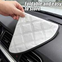 Car Steering Wheel Sun Shade Cover, Silver Coated Fabric Heat Insulation UV Protection, Summer Cooling Dust-Proof Scratch-Resistant Sun Shade, Universal Size Car Interior Sun Shade Accessory, Protects Steering Wheel - Sunshade - View 3