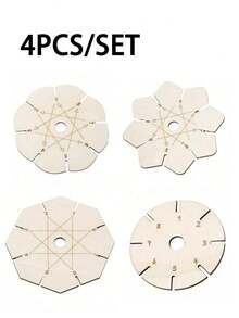 1/4pcs Flower-Shaped Braided Disc Bracelet Making Tool, Suitable For Friendship Bracelet Making, Braided Rope Weaving, DIY Jewelry Making, Handmade Crafts, Lightweight Braiding Assistant Tool, Jewelry Making Tool - Multicolor - View 13