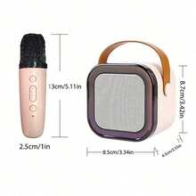 Portable Mini Wireless Karaoke Speaker And Wireless Microphone, High-Fidelity Stereo KTV Sound System, Wireless Speaker With RGB Color LED Lights, Suitable For Outdoor Use, Sports, Travel, Home Party, Christmas And Birthday Gift - View 10