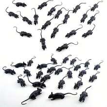 2/4/6/10pcs Mini Fake Mouse, Halloween Realistic Mice Prank Plastic Mice Toys | Small Fake Rats For April Fools Day Tricks Party Supplies - Multicolor - View 8