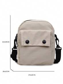 Minimalist Fashion Men's One Shoulder Crossbody Bag - Multicolor - View 8