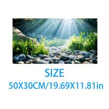 Aquarium Underwater Background, Fish Tank Sticker, Suitable For Freshwater/Saltwater Fish Tank, Shrimp, Aquarium Decoration Vinyl Mural, Removable Without Residue - A - View 19