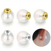 2/4/6pcs Earring Backs, Earring Back Replacements, Earring Back Locking Brackets, Large Pendant Suitable For Earrings, Heavy Earrings, Ear Jewelry Making - Ear Plug - View 6