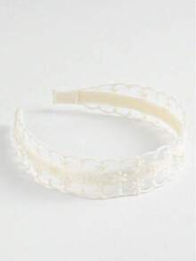 Fashionable Elegant Lace Embroidered Headband 1pc/Set - Multicolor - View 2