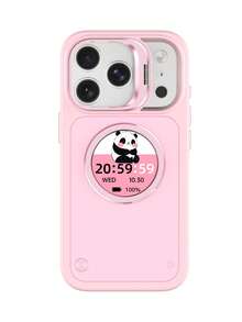 Funda de teléfono con pantalla dinámica inteligente compatible con iPhone | Funda protectora multifuncional - Rosa - Ver 10