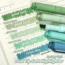 20Pcs/Set Dual Tip Pastel Highlighters Set, Smooth Writing Kawaii Style Stationery For Student School Office Supplies - Sets - View 6