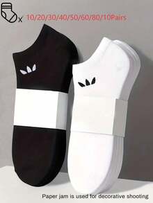 10 Pairs Unisex Short Invisible Socks, Multi-Color Cartoon Style, Breathable, Moisture-Wicking, Soft, Suitable For All Seasons And Multiple Occasions, Random Shipment - Multicolor - View 23