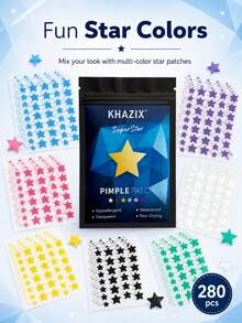 280/1120PCS Star-Shaped Acne Patches, Waterproof & Sweat-Resistant, Day & Night Use, Scar Concealing, Seamless & Non-Caking, Gentle & Non-Irritating, Fresh & Skin-Friendly - View 3