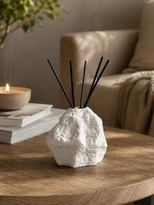 Rock Shape Reed Diffuser Bottle, Decorative Aroma Diffuser Holder, Minimalist Home Decor For Bedroom, Bathroom, Living Room & Office - Rock - View 6