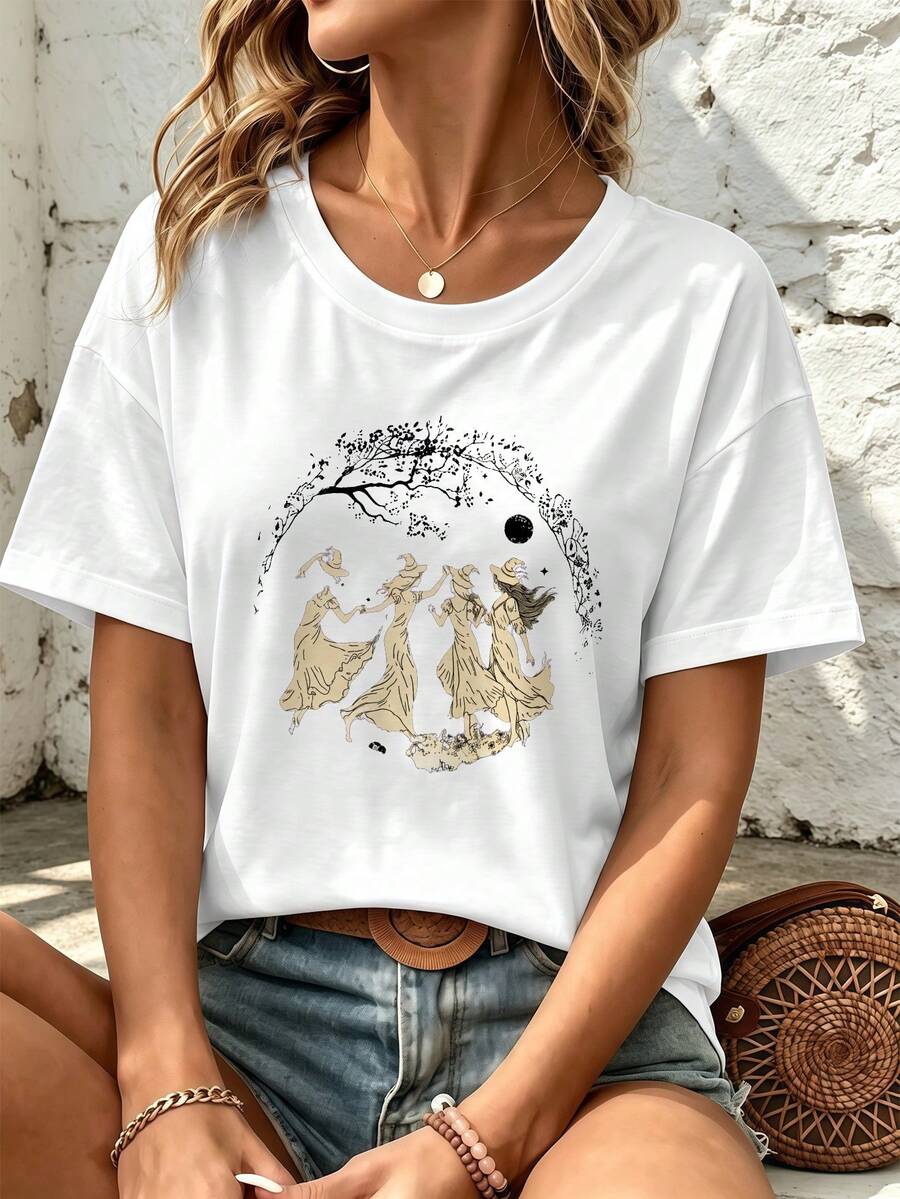 Women T-Shirts - White - View 1