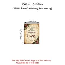 1/6pcs Christmas Religious Canvas Wall Art Set Bible Verse Prints Unframed Jesus Nativity Scripture Christian Home Decor Vintage Farmhouse Church Prayer Room Decoration Poster - Pattern - View 32