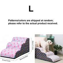 1pc Cartoon Pet Stairs, High Elasticity Foam Dog Steps 2/3/4 Levels, Pet Ramp, Suitable For Small Dogs And Cats, Non-Slip And Washable, Pet Climbing Stairs, Sofa Bed Climbing Support, For Elderly And Disabled Pets, Pet Stairs Furniture Protection Pad - Multicolor - View 17